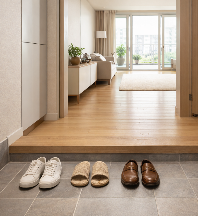 A typical digital thermostat for Ondol floor heating in a Korean house or apartment.